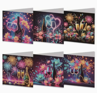 Diamond Painting Neujahrsgrüße Karten